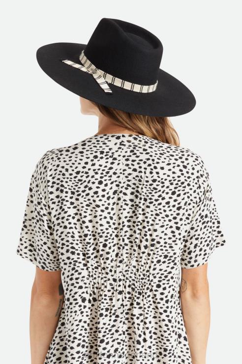 accessoires zwart Brixton 0ZD0J528 vrouwen leigh vilten gleufhoed