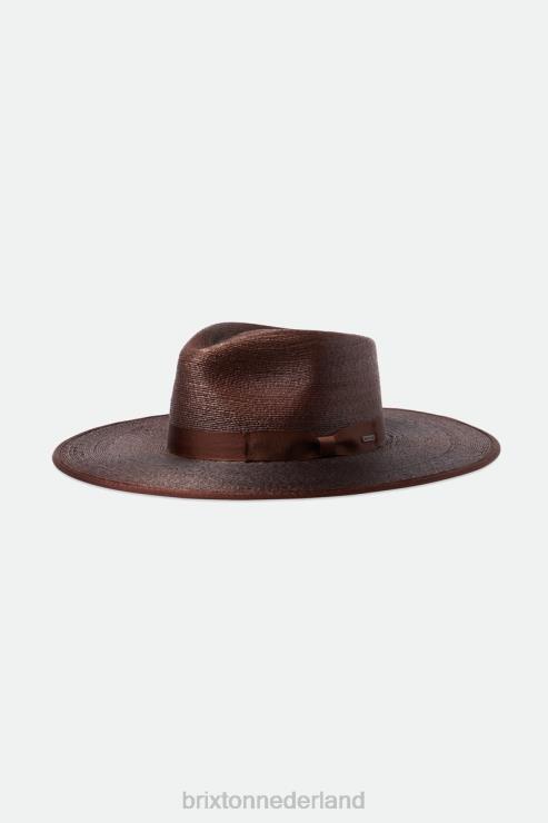 accessoires donker bruin Brixton 0ZD0J516 vrouwen jo strooien rancher hoed