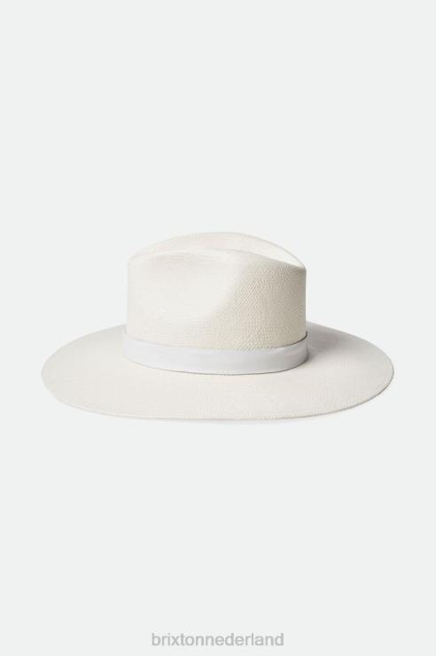 accessoires panama wit Brixton 0ZD0J499 vrouwen harper hoed van panama stro