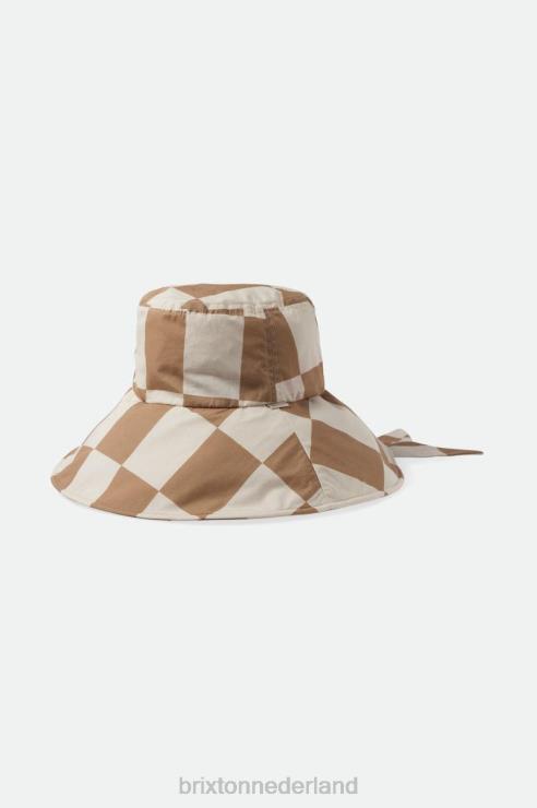 accessoires zand/witkop Brixton 0ZD0J533 vrouwen jaspis opvouwbare vissershoed