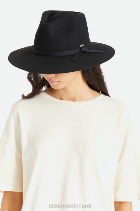 accessoires zwart Brixton 0ZD0J527 vrouwen Joanna vilten opvouwbare hoed
