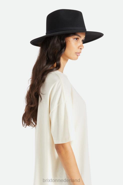 accessoires zwart Brixton 0ZD0J527 vrouwen Joanna vilten opvouwbare hoed