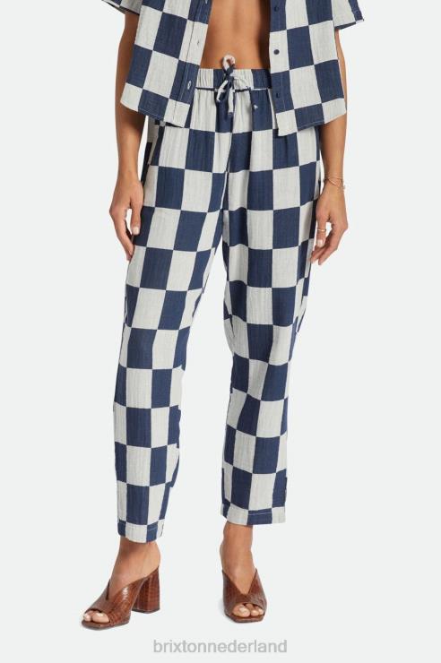 kleding gewassen marine Brixton 0ZD0J467 vrouwen mykonos broek met trekkoord