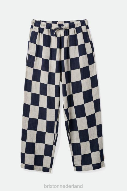 kleding gewassen marine Brixton 0ZD0J467 vrouwen mykonos broek met trekkoord
