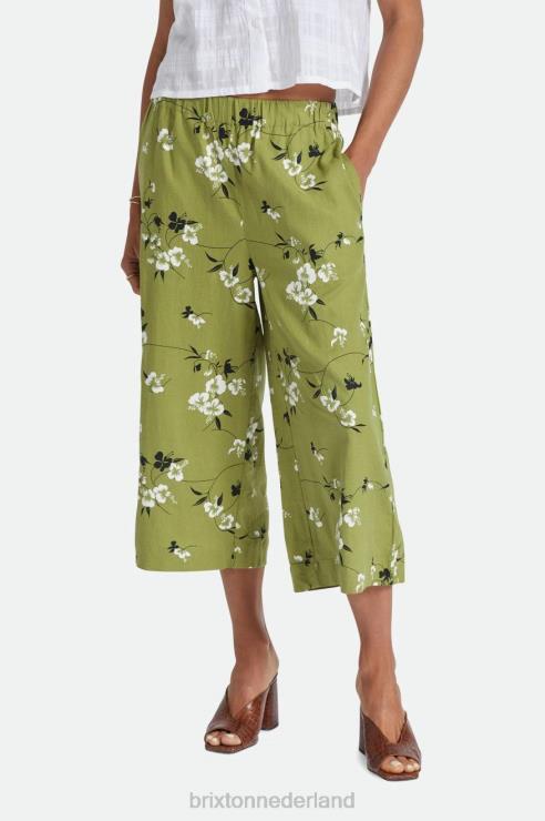 kleding mos Brixton 0ZD0J468 vrouwen Lanai linnen broek met wijde pijpen