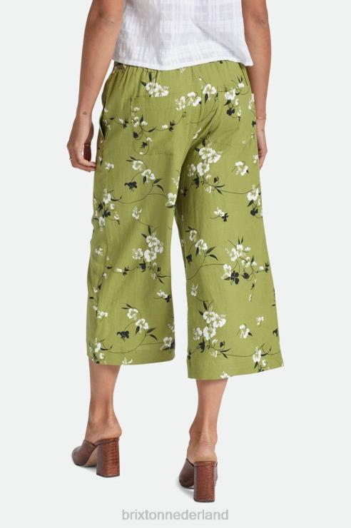kleding mos Brixton 0ZD0J468 vrouwen Lanai linnen broek met wijde pijpen