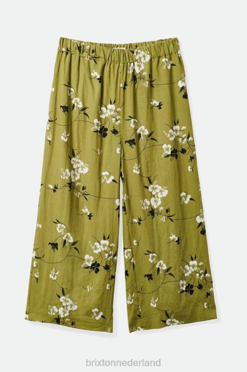 kleding mos Brixton 0ZD0J468 vrouwen Lanai linnen broek met wijde pijpen