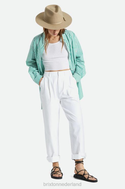kleding wit Brixton 0ZD0J474 vrouwen overwinning broek broek