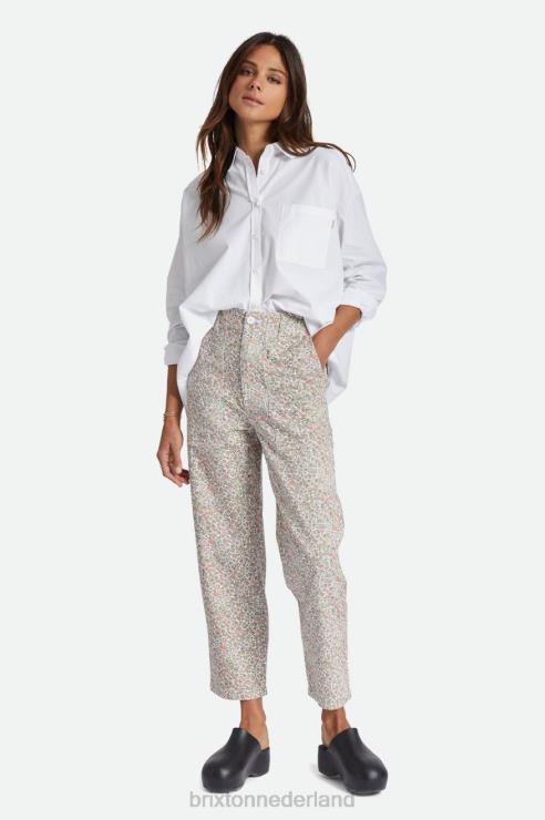 kleding witte bloemen Brixton 0ZD0J471 vrouwen vancouver broek