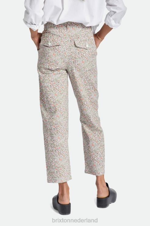 kleding witte bloemen Brixton 0ZD0J471 vrouwen vancouver broek