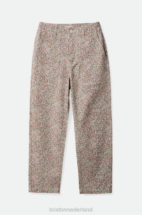 kleding witte bloemen Brixton 0ZD0J471 vrouwen vancouver broek