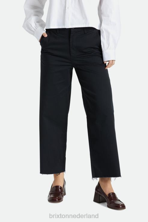 kleding zwart Brixton 0ZD0J476 vrouwen overwinning broek met wijde pijpen
