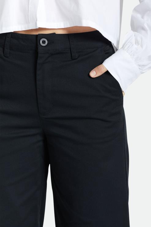 kleding zwart Brixton 0ZD0J476 vrouwen overwinning broek met wijde pijpen