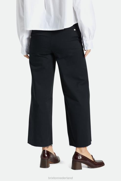 kleding zwart Brixton 0ZD0J476 vrouwen overwinning broek met wijde pijpen