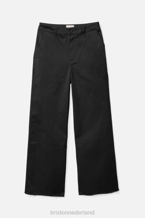 kleding zwart Brixton 0ZD0J476 vrouwen overwinning broek met wijde pijpen