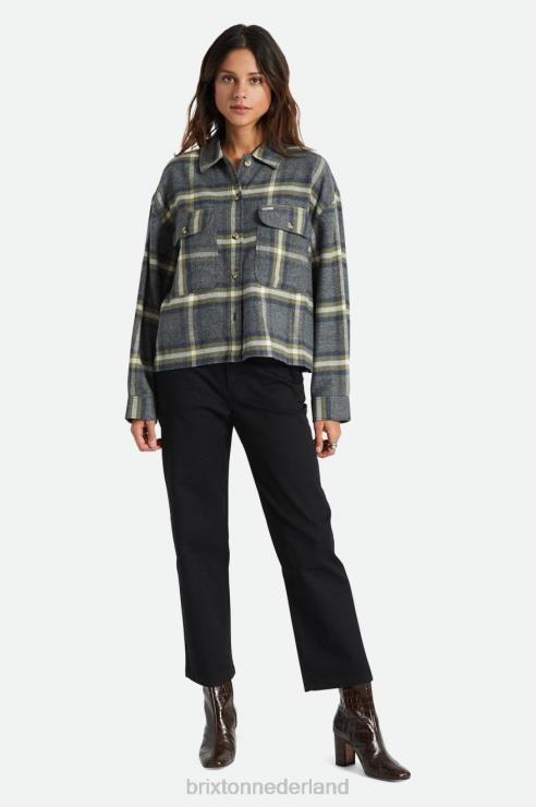 kleding gewassen marine Brixton 0ZD0J442 vrouwen bowery l/s flanel