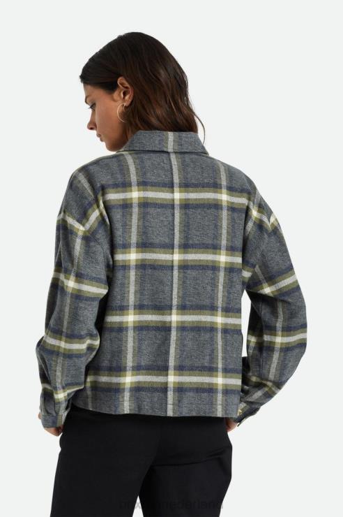 kleding gewassen marine Brixton 0ZD0J442 vrouwen bowery l/s flanel