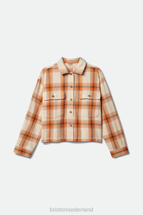 kleding witte pet Brixton 0ZD0J444 vrouwen bowery l/s flanel