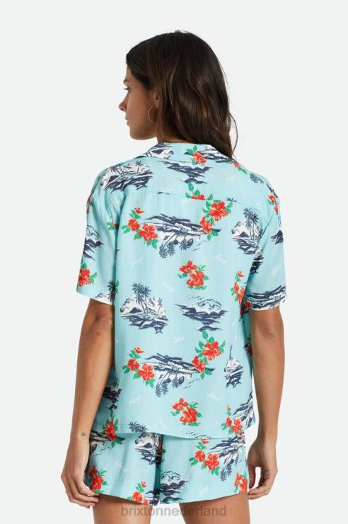kleding kanaal blauw Brixton 0ZD0J418 vrouwen bunkerparadijs RVS geweven