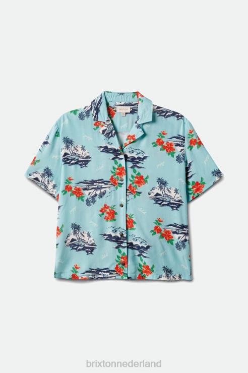 kleding kanaal blauw Brixton 0ZD0J418 vrouwen bunkerparadijs RVS geweven