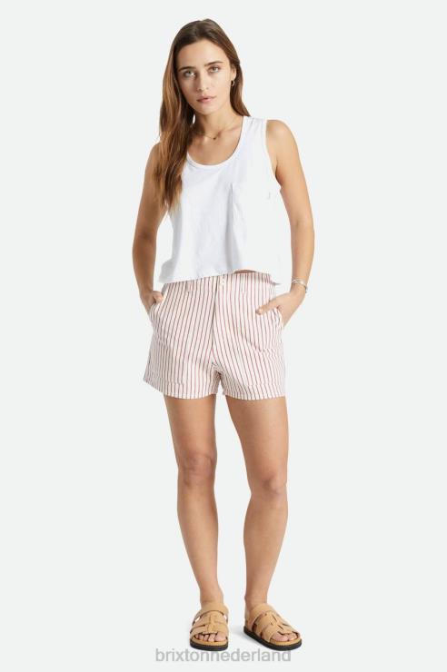 kleding aloha rood Brixton 0ZD0J487 vrouwen vancouver kort