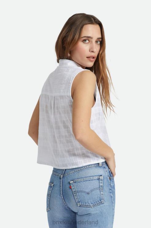 kleding wit Brixton 0ZD0J415 vrouwen leon boxy mouwloos shirt