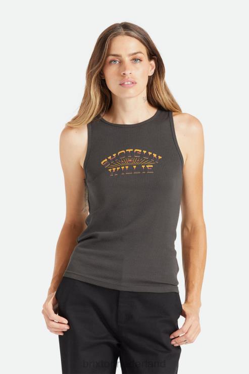 kleding gewassen zwart Brixton 0ZD0J458 vrouwen Willie Nelson jachtgeweer tanktop