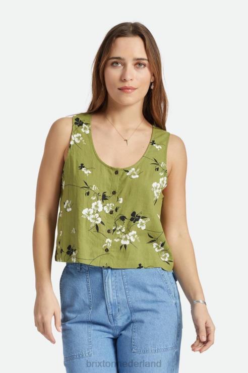 kleding mos Brixton 0ZD0J423 vrouwen Lanai linnen tank