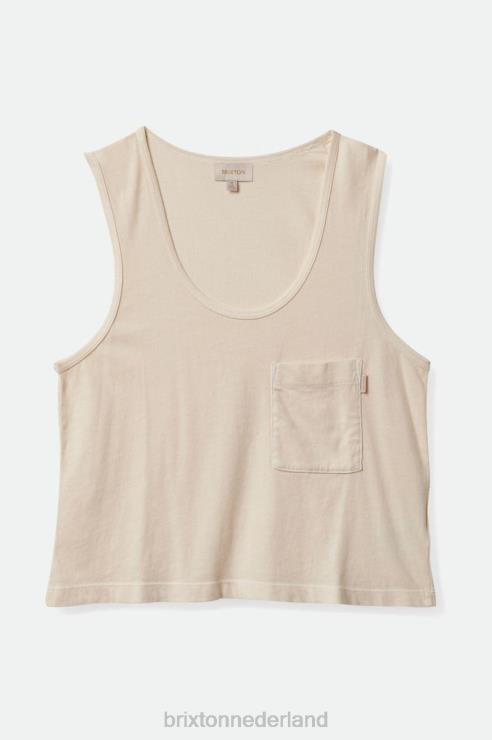 kleding witte pet Brixton 0ZD0J433 vrouwen zorgeloze zaktank