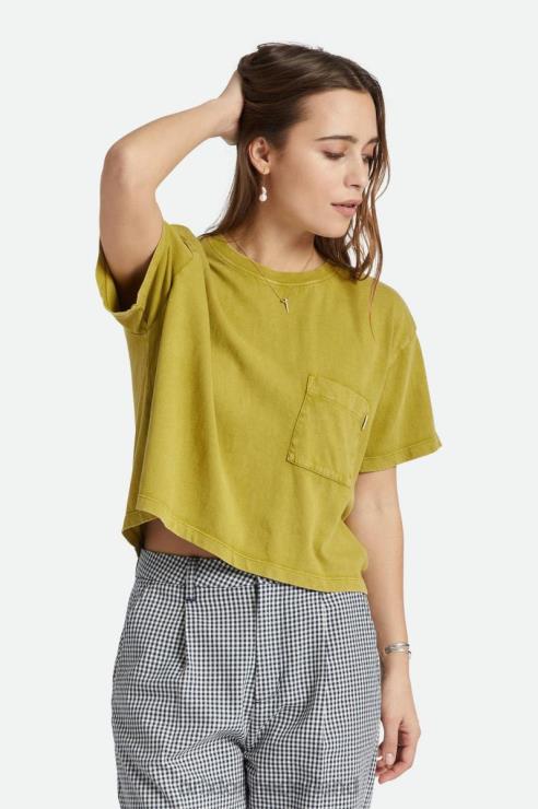 kleding mos Brixton 0ZD0J429 vrouwen zorgeloos pocket tee