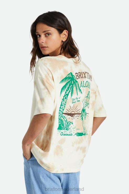 kleding safari wolk wassen Brixton 0ZD0J454 vrouwen good time oversized vriendje T-shirt
