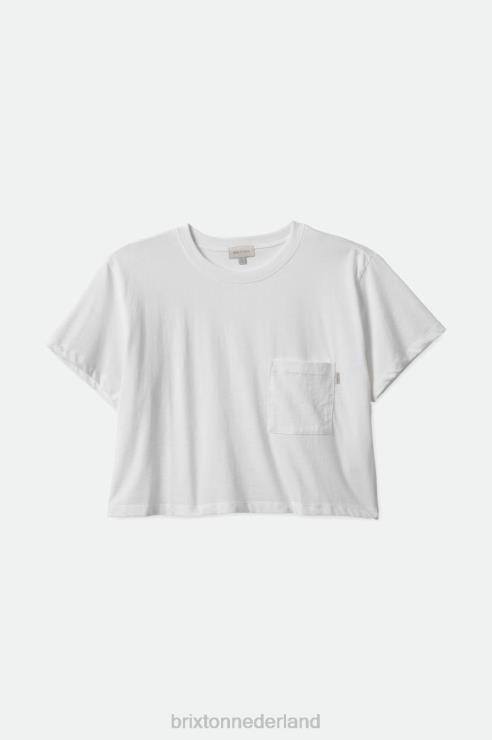 kleding wit Brixton 0ZD0J431 vrouwen zorgeloos pocket tee