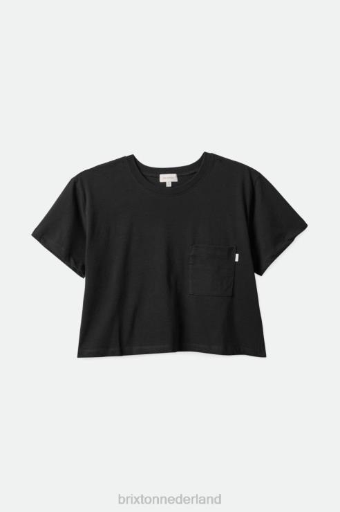 kleding zwart Brixton 0ZD0J432 vrouwen zorgeloos pocket tee